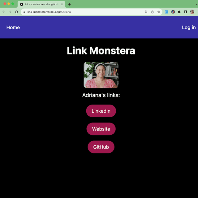 LinkMonstera app screenshot